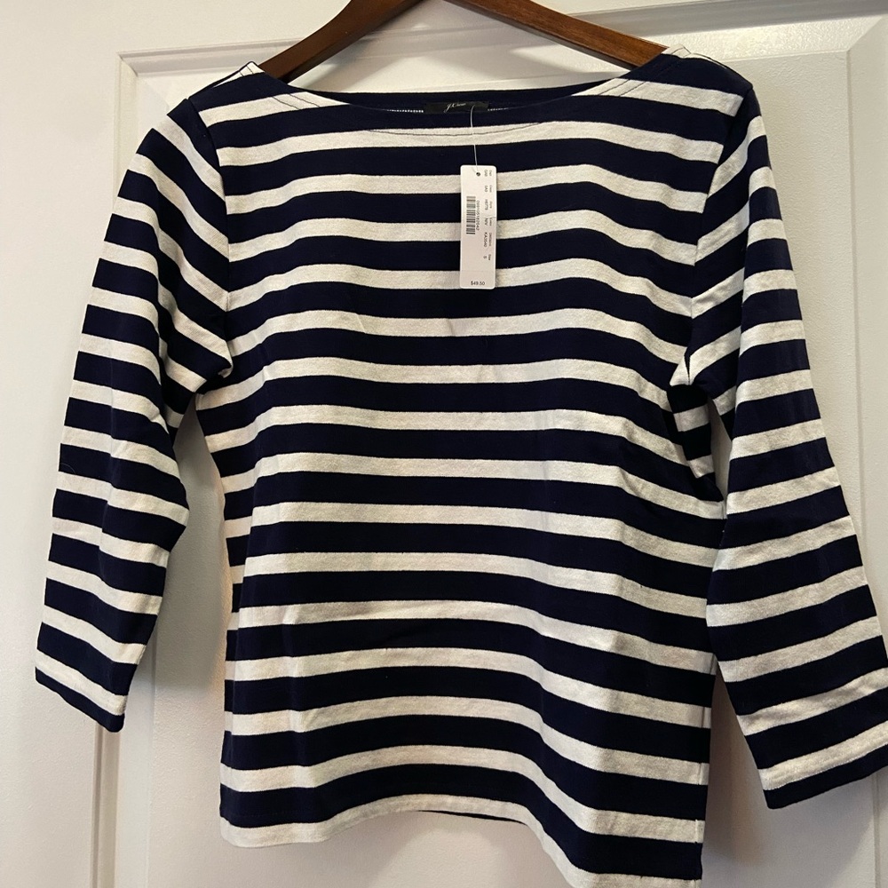 Striped boatneck shirt